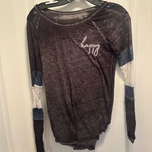 Zoe + Liv LS top size S charcoal grey